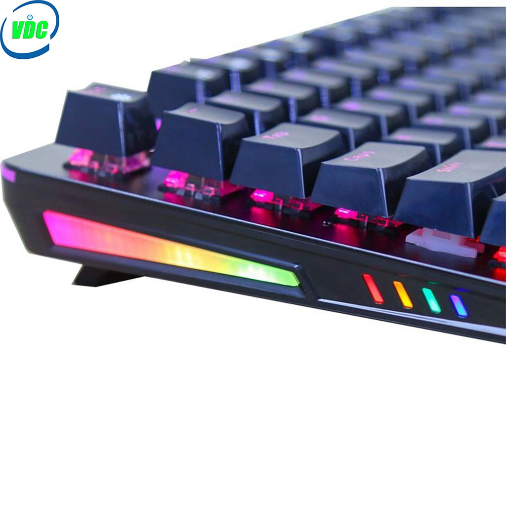 Bàn phím cơ gaming Fuhlen Subverter led RGB - Blue Switch Black - Led 20 chế độ siêu sáng - Ninza phân phối - BH 2 năm
