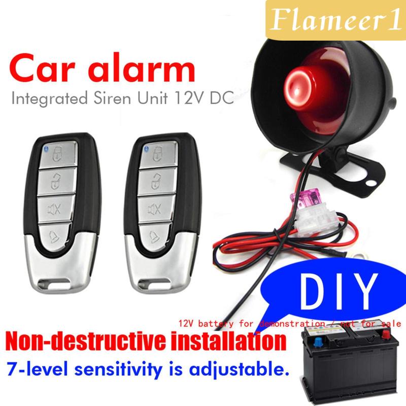 Chuông Báo Động Chống Trộm Thông Dụng Cho Xe Hơi Kèm 2 Remote Điều Khiển