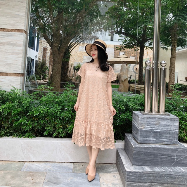 Váy ren suông cao cấp