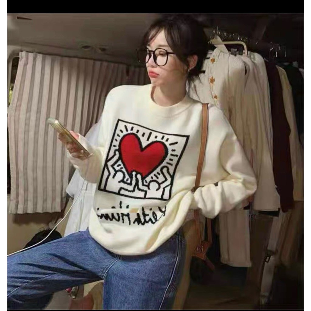 Áo Sweater nữ form rộng Hàn Quốc - Chất nỉ ngoại dày dặn - Kiểu áo nỉ Sweater nam nữ Unisex - Mẫu đa dạng l Vitalita | BigBuy360 - bigbuy360.vn
