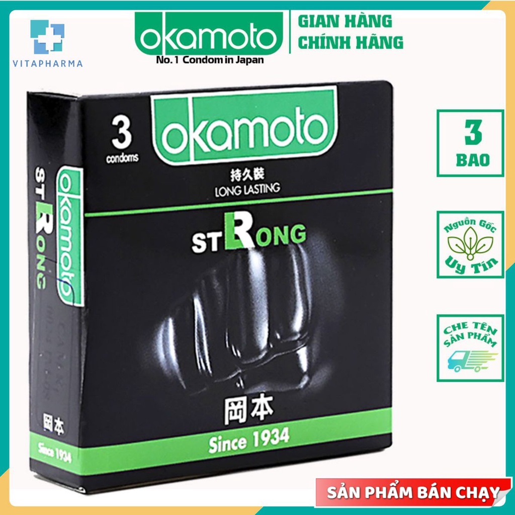 Bao Cao Su Okamoto Strong. Kéo Dài Thời Gian Không Sử Dụng Thuốc