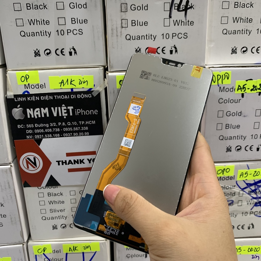 MÀN HINH OPPO F7 / OPPO A3 ZIN NEW Full Bộ , Bao test cảm ứng 1 tháng