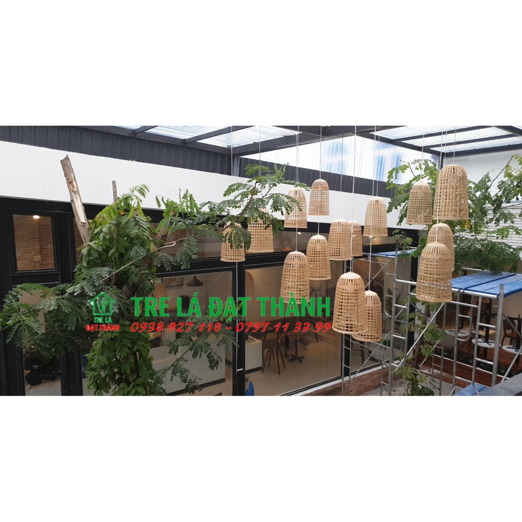 Đèn mây tre đan nhiều mẫu