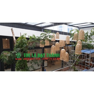 Đèn mây tre đan nhiều mẫu