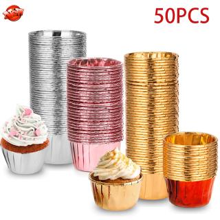 Set 50 Cốc Giấy Đựng Bánh Cupcake Chống Dầu Tiện Dụng