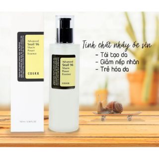 Tinh Chất Advanced Snail 96 Mucin Power Essence 🌼 / chai 100ml