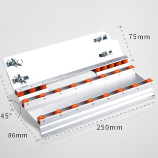 Chân đế máy cắt mài góc gạch - tấm gá máy líp cạnh gạch tạo góc 45 độ