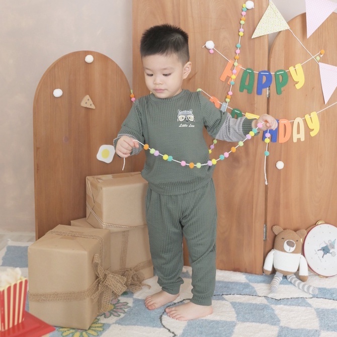 Bộ Len Mỏng Little Love LI6 • 3-6M 6-9M 9-12M 12-18M 18-24M 3Y 4Y • Choding Home