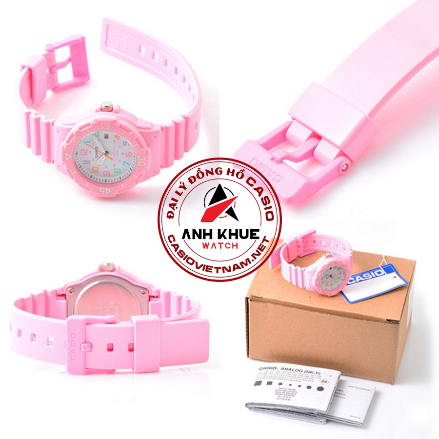 Đồng Hồ Casio | Nữ LRW-200H-4B2VDF | Dây Nhựa Màu Hồng | 3 Kim | Chống Nước WR100M
