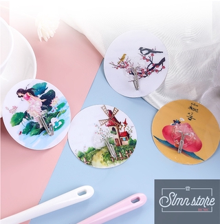 Móc Dán Tường 3D tròn Siêu Dính Chịu Lực Tốt Treo Tường Chắc Chắn 7.5*7.5 cm, cute(giao ngẫu nhiên). SD1_MOC3DTron