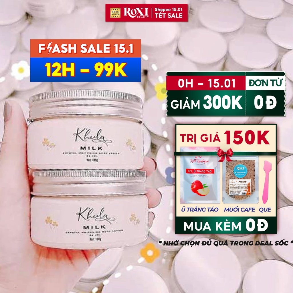 [TẶNG TẨY DA CHẾT] Kem dưỡng trắng da toàn thân Body Milk/Kem trắng da body chất mềm mịn như sữa dưỡng trắng da