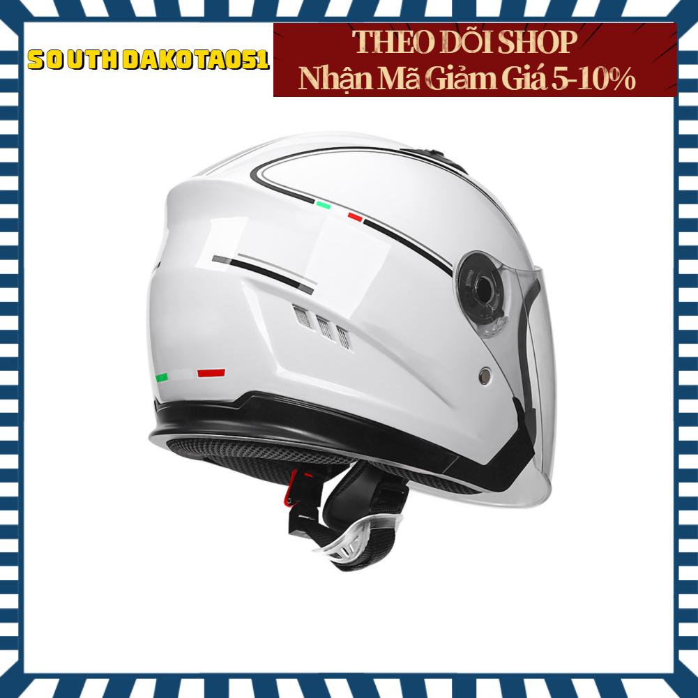 Southdakota051 BYB 730 Mũ bảo hiểm xe máy mới ống kính đôi
