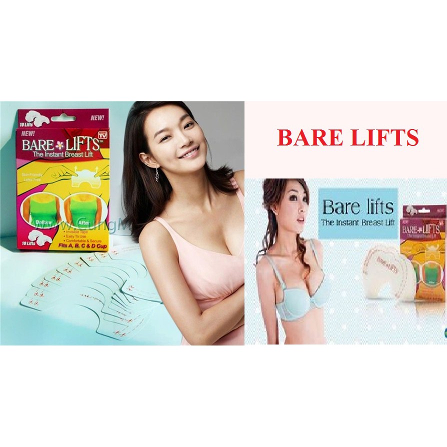 Bộ 10 Miếng dán nâng ngực thần thánh BARE LIFTS