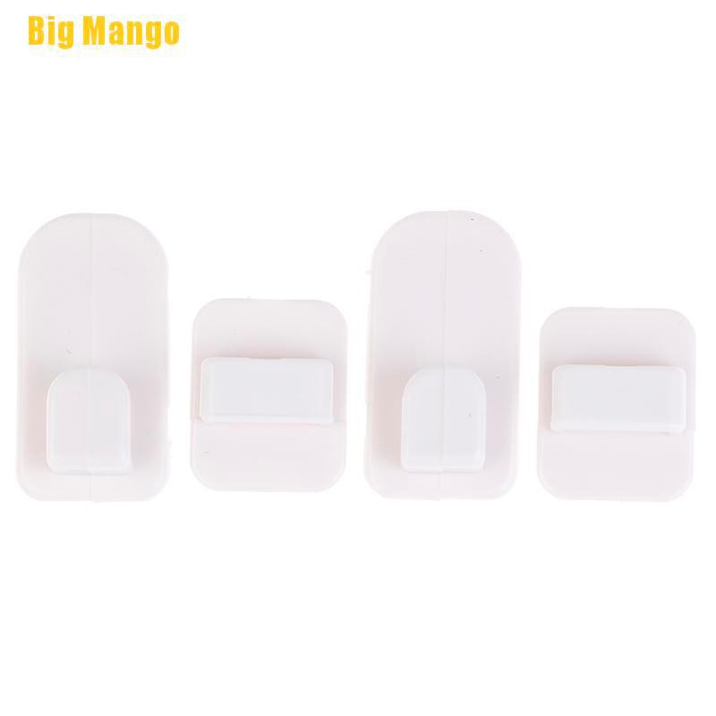 Set 4 Móc Treo Điều Khiển Máy Lạnh / Tv / Chìa Khóa Gắn Tường Hình Quả Xoài