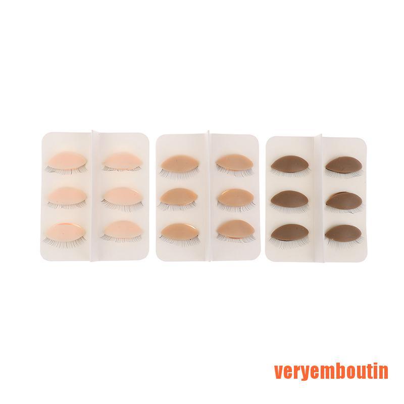 Miếng Silicone Thực Hành Nối Mi Giả Có Thể Tháo Rời