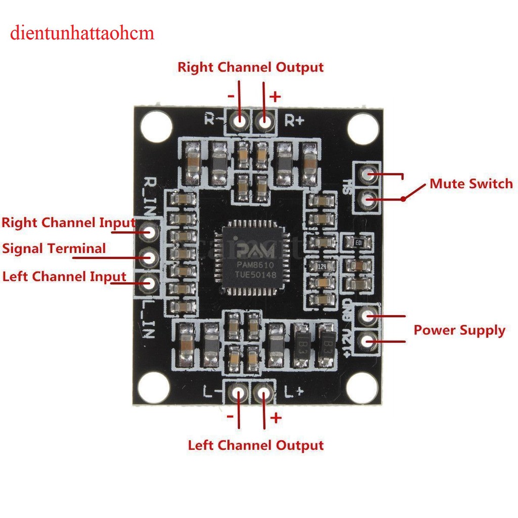 MODULE KHUẾCH ĐẠI ÂM THANH XH-M181 (PAM8610) 10W*2