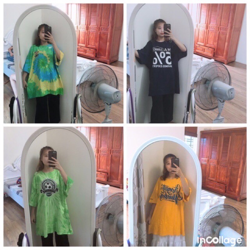 Áo thun mỹ 2hand form rộng oversize unisex vintage tay lỡ nam nữ Loại 1 Mới 97-100% Cunstore.2hand