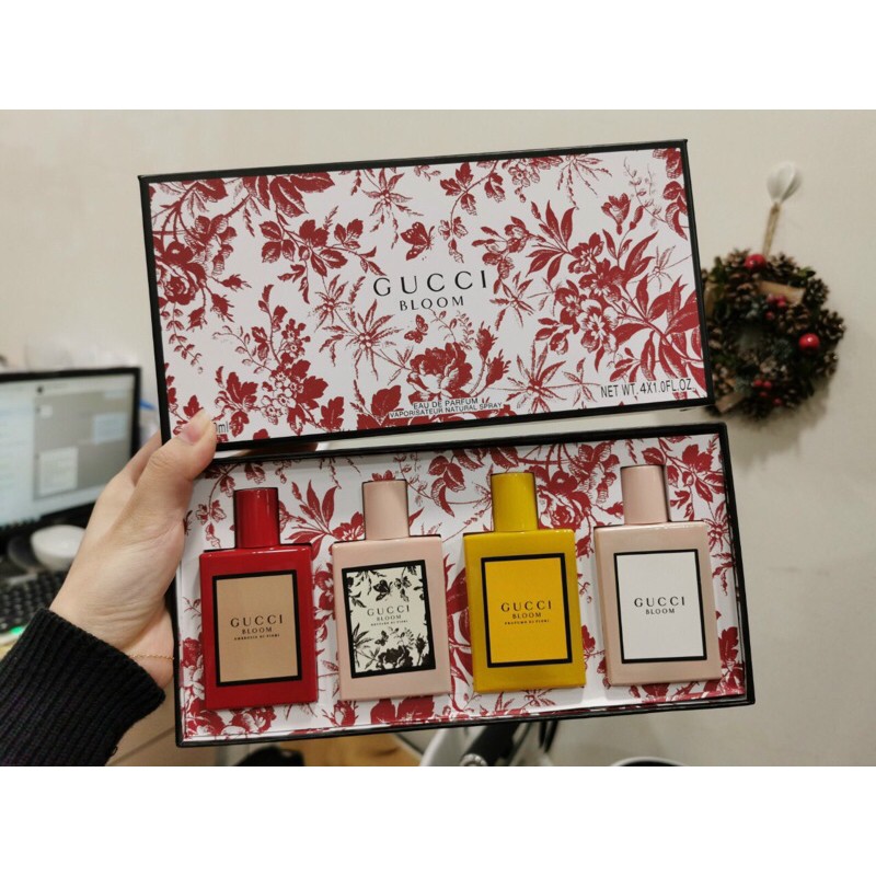 Set Bộ Nước Hoa Gucci Bloom Mini 4 Chai /30ml chai