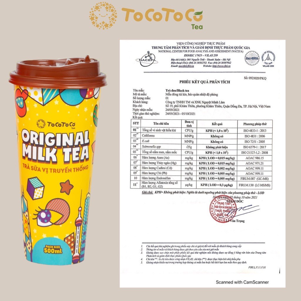 Trà Sữa Ly tự pha tiện lợi ToCoToCo 500ml date T11/2023
