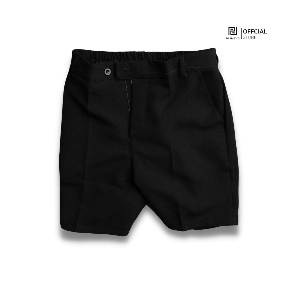 Quần short âu nam cao cấp PUNDO màu basic thiết kế đơn giãn dễ phối QSPD030