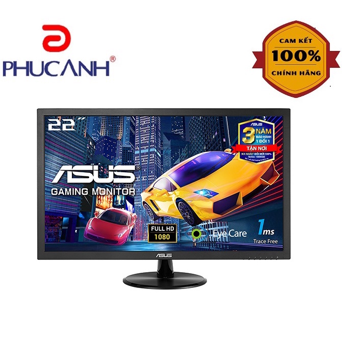 [Rẻ vô địch] Màn hình Asus VP228HE 21.5Inch 1ms Tích hợp Loa (Bảo hành Hãng 36 tháng)