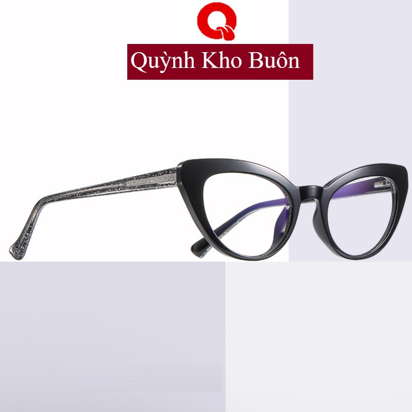 Gọng kính cận nữ mắt mèo Cao Cấp nhựa bọc kim loại , chống ánh sáng xanh nhiều màu thời trang 2021 Q8013 | BigBuy360 - bigbuy360.vn