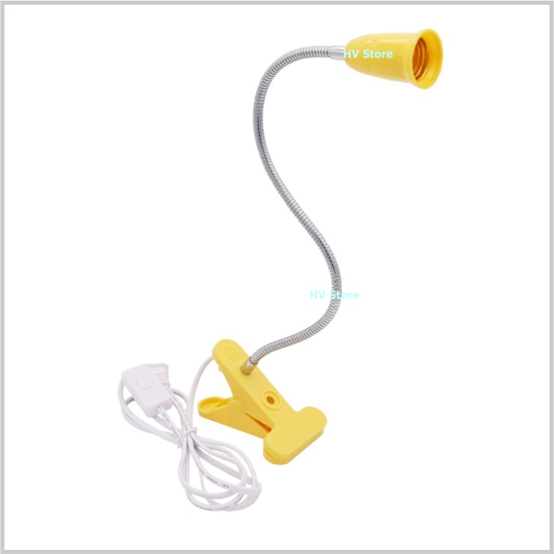 Chân đèn kẹp bàn dài 40cm đui vặn - Được chọn màu - HV Store 036