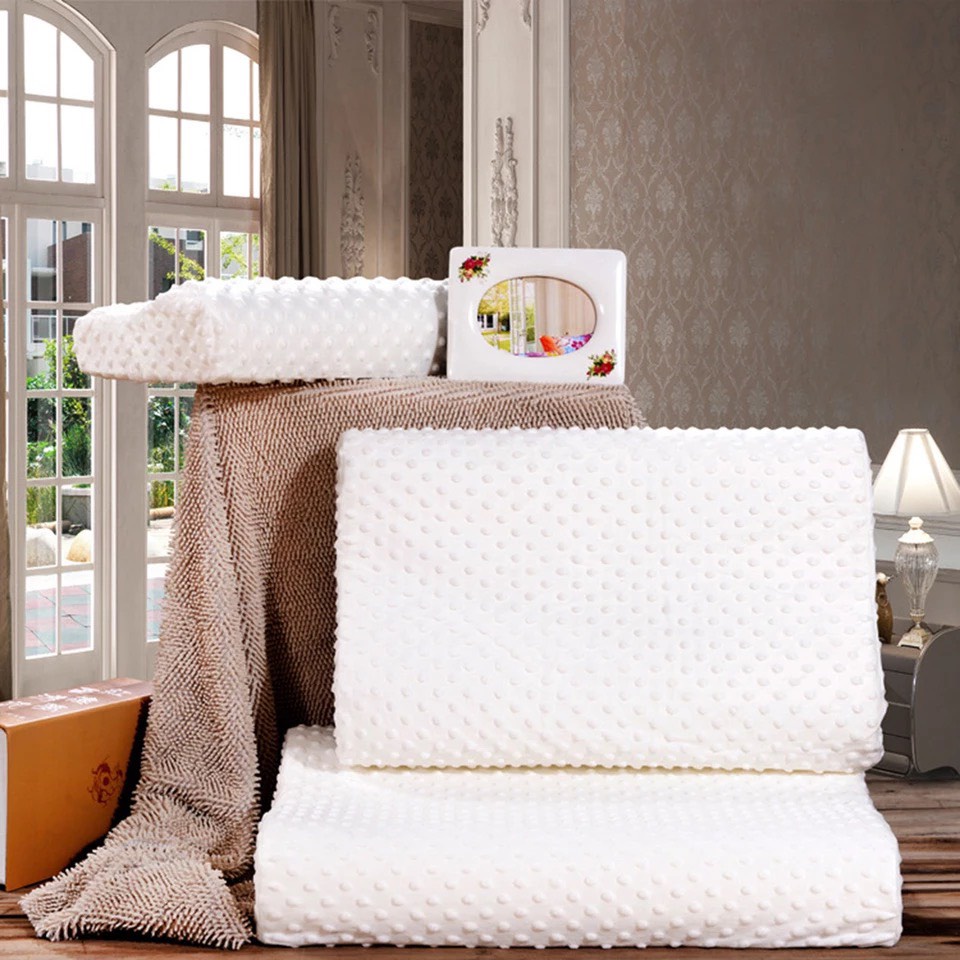 Gối Cao Su Non Chống Ngáy Người Lớn Cao Cấp - Mềm Mại - Êm ái - Đàn Hồi Là Một Trong Những Loại Gối Êm, Nhẹ