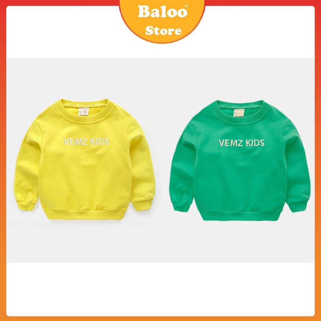 Áo nỉ thêu chữ BalooShops Baloo cho bé trai, bé gái