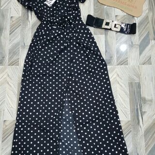 Đầm maxi bẹt vai