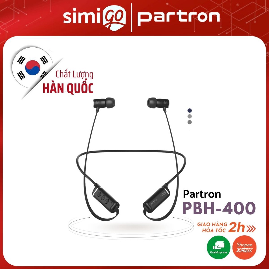 Tai Nghe Bluetooth Partron PBH-400 nghe nhạc chơi game họp trực tuyến độ trễ cực thấp kết nối cùng lúc 2 thiết bị