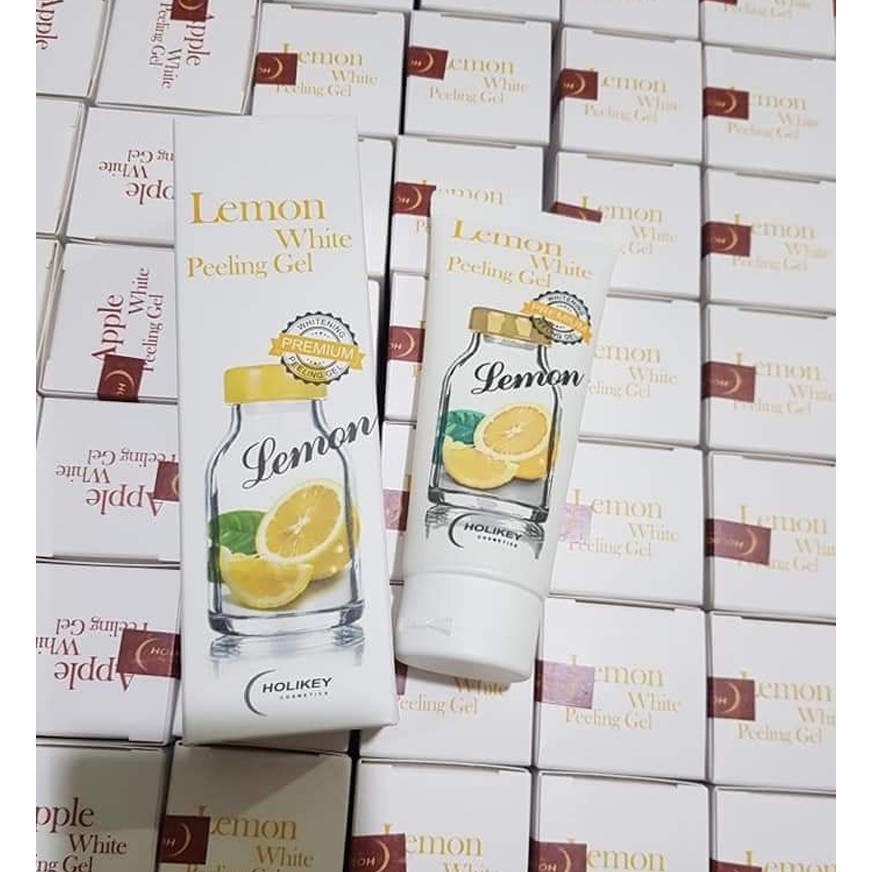 Gel Tẩy Tế Bào Chết Chanh Vàng Holikey Lemon White Peeling Gel Làm Sáng Da 100ml