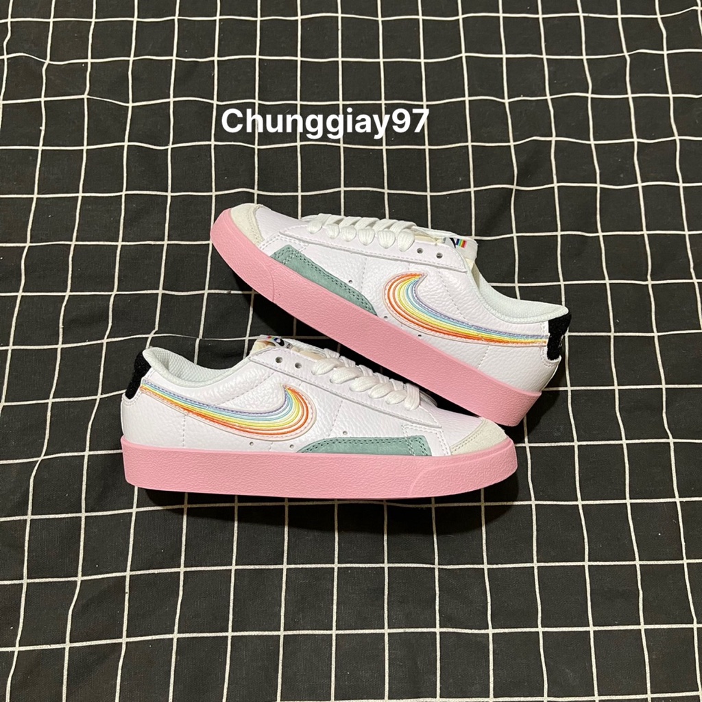Giày blazer cầu vồng 7 màu cao cấp