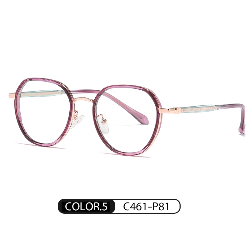 Mắt kính ZELIN TJ801 gọng đa giác chống ánh sáng xanh thời trang