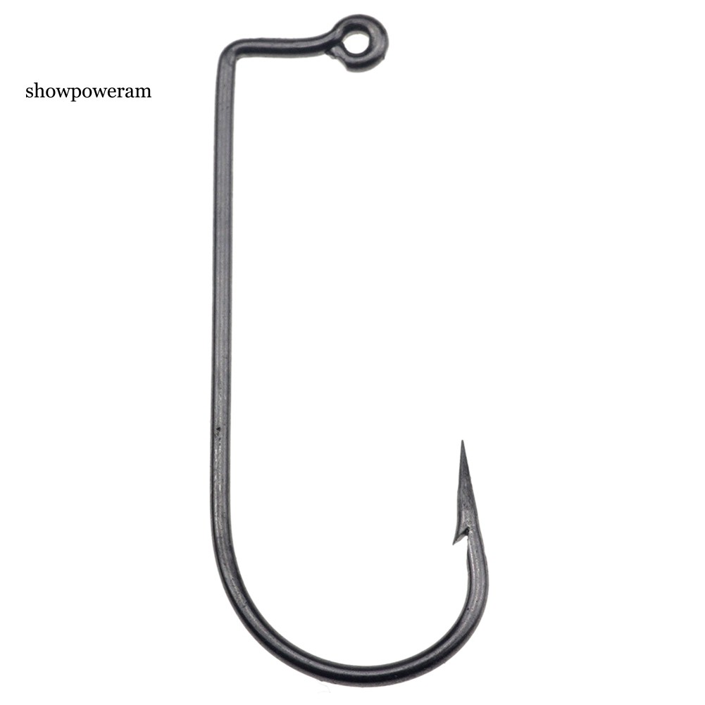 Set 100 móc câu cong 90 độ bằng thép carbon chất lượng cao cho câu cá biển