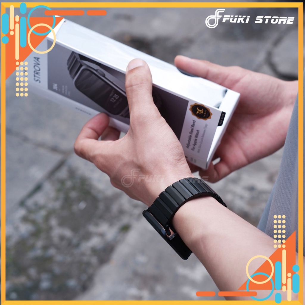 Dây Đeo UNIQ Strova iWatch Steel Link Band 38/40mm 44/42MM cho Iwatch