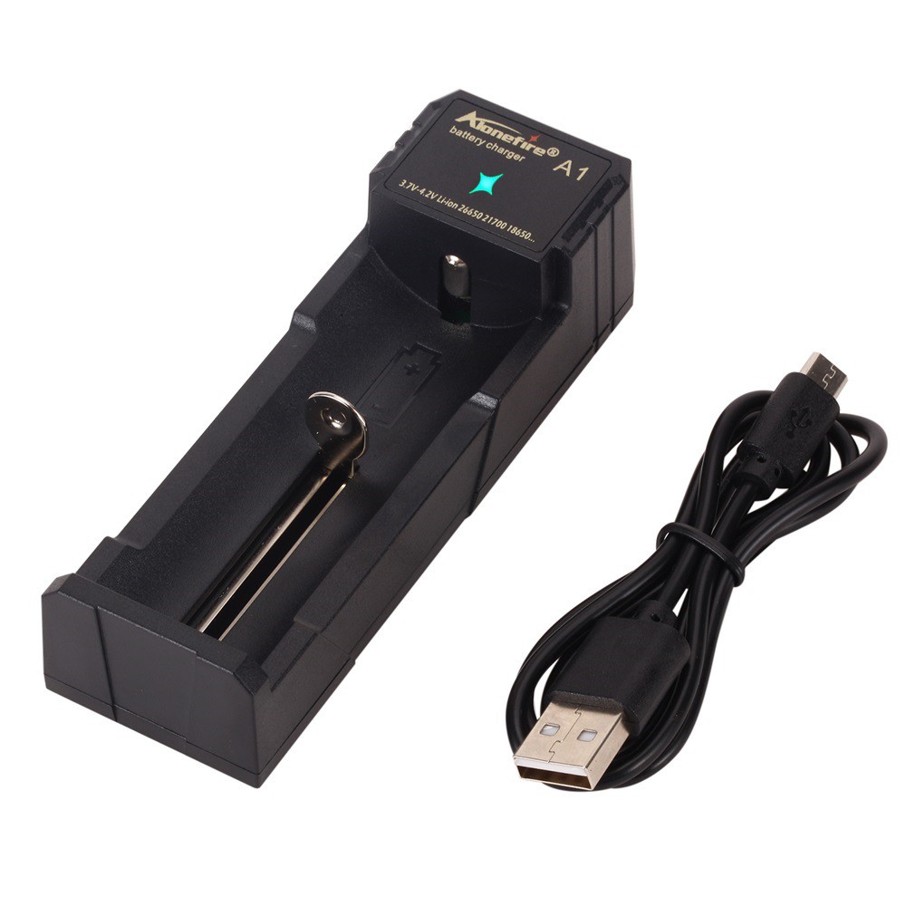 Bộ sạc nhanh ALONEFIRE A1 4.2V Usb cho pin Li-ion 18650 26650 18350 32650 21700