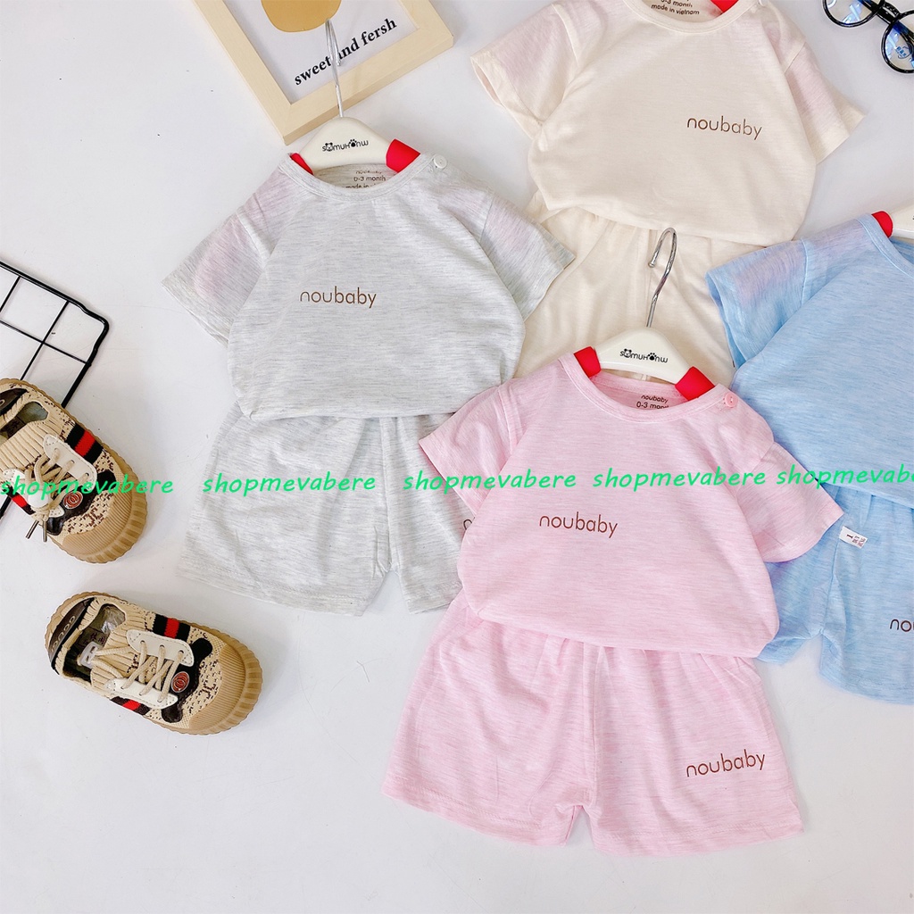Bộ Cộc Tay Noubaby Cho Bé Sơ Sinh Từ 3-13kg, Vải Cotton Mềm - Đẹp - Thấm Hút Mồ Hôi Tốt - 𝐁𝐎𝟐𝟖