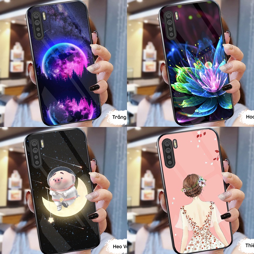 Ốp Lưng OPPO A91, RENO 3, RENO 3 PRO Mặt kính cường lực chất lượng, cao cấp, sáng bóng