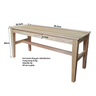 Ghế băng dài 95cm bằng gỗ