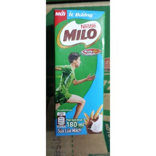 Thức uống lúa mạch ít đường Milo Active Go thùng 48 hộp 180ml