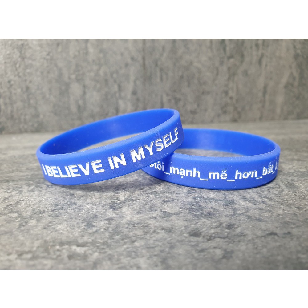 Vòng Đeo Tay Cao Su Thể Thao Nam Nữ I BELIEVE IN MYSELF - Men Sport | BigBuy360 - bigbuy360.vn