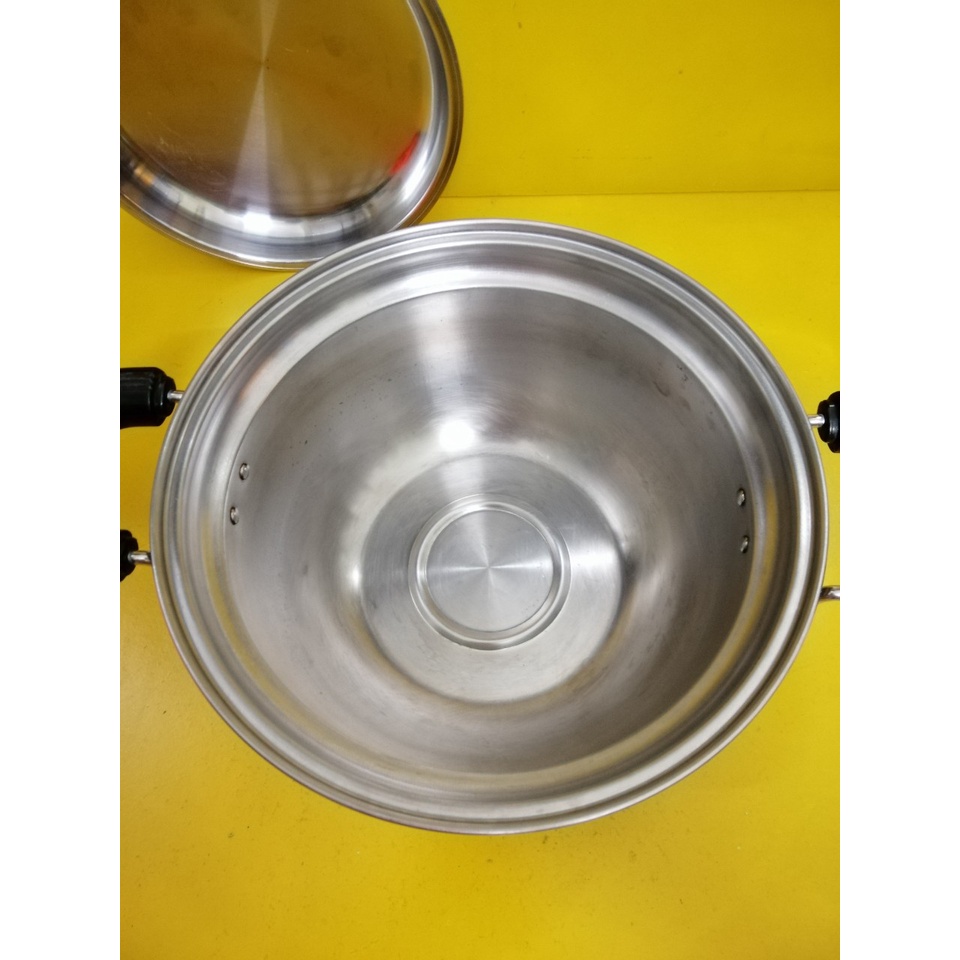Nồi inox luộc nội địa Nhật (made in Japan), size 26cm, cao 13cm (mã 826), Dùng được bếp từ