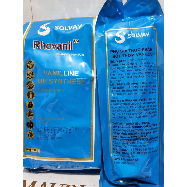 Bột Vani Rhovanil Pháp - gói 500g