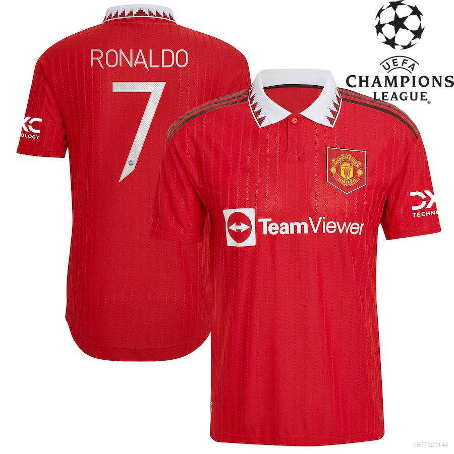 Áo Thun Thể Thao Unisex QH1 2022-2023 Polo MU Ronaldo Rashford UEFA