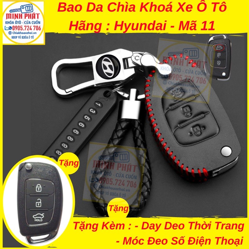 Bao Da Chìa Khóa Xe Hyundai Accent I10
