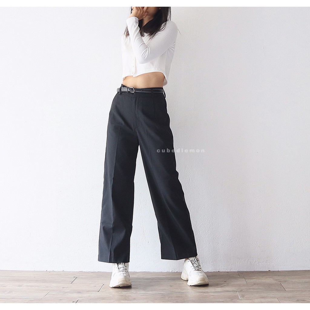 [ Qùa Tặng Dây Buộc Tóc Bạn Nhé] Quần cullotes ống suông dài. HÌNH THẬT ĐỘC QUYỀN kèm video | 🌼 | BigBuy360 - bigbuy360.vn