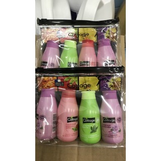 [Set 2 CHAI] sữa tắm Cottage 250ml và tẩy da chết Cottage Pháp 270ml | LinhBi Shop
