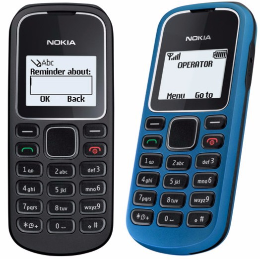 [HÀNG CHÍNH HÃNG] Điện thoại Nokia 1280 MÀU XANH DA TRỜI KÈM PIN , SẠC