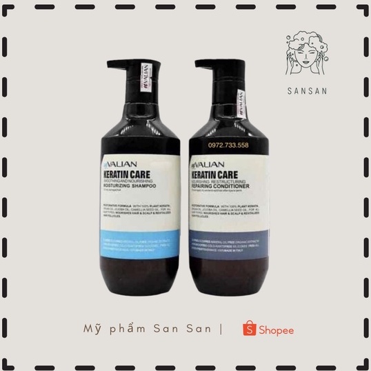 CẶP DẦU GỘI DẦU XẢ CAO CẤP VALIAN PHỤC HỒI TÓC HƯ TỔN HƯƠNG THƠM NƯỚC HOA